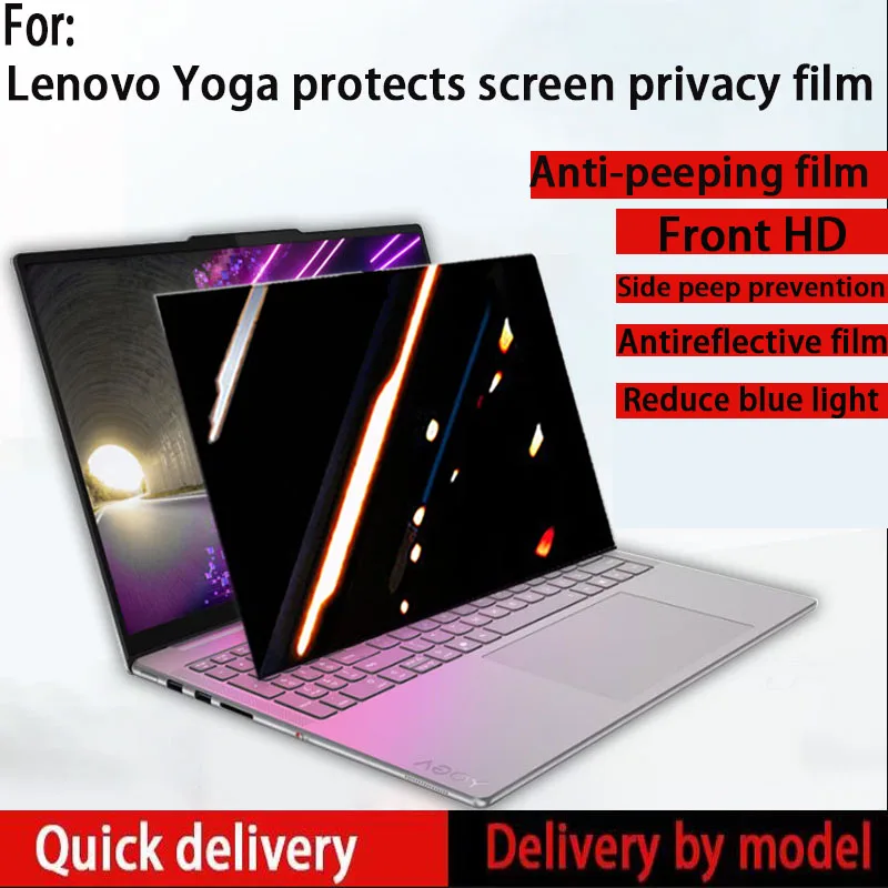 

For Lenovo Yoga 9i/7i 2-in-1 16AKP10/14IMH9/14IML9 touch Anti-peep Film 14AHP9/16IML9/16AHP9/16IRL8 Computer Privacy Screen Film