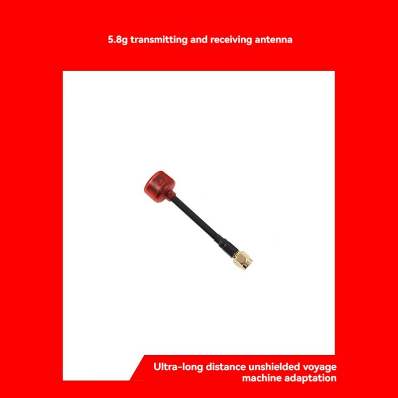 2PCS FPV 5.8G Antenna RHCP Antenna VTX VRX Antenna Long Range Antenna Connector Adapter For RC FPV Drone Goggles