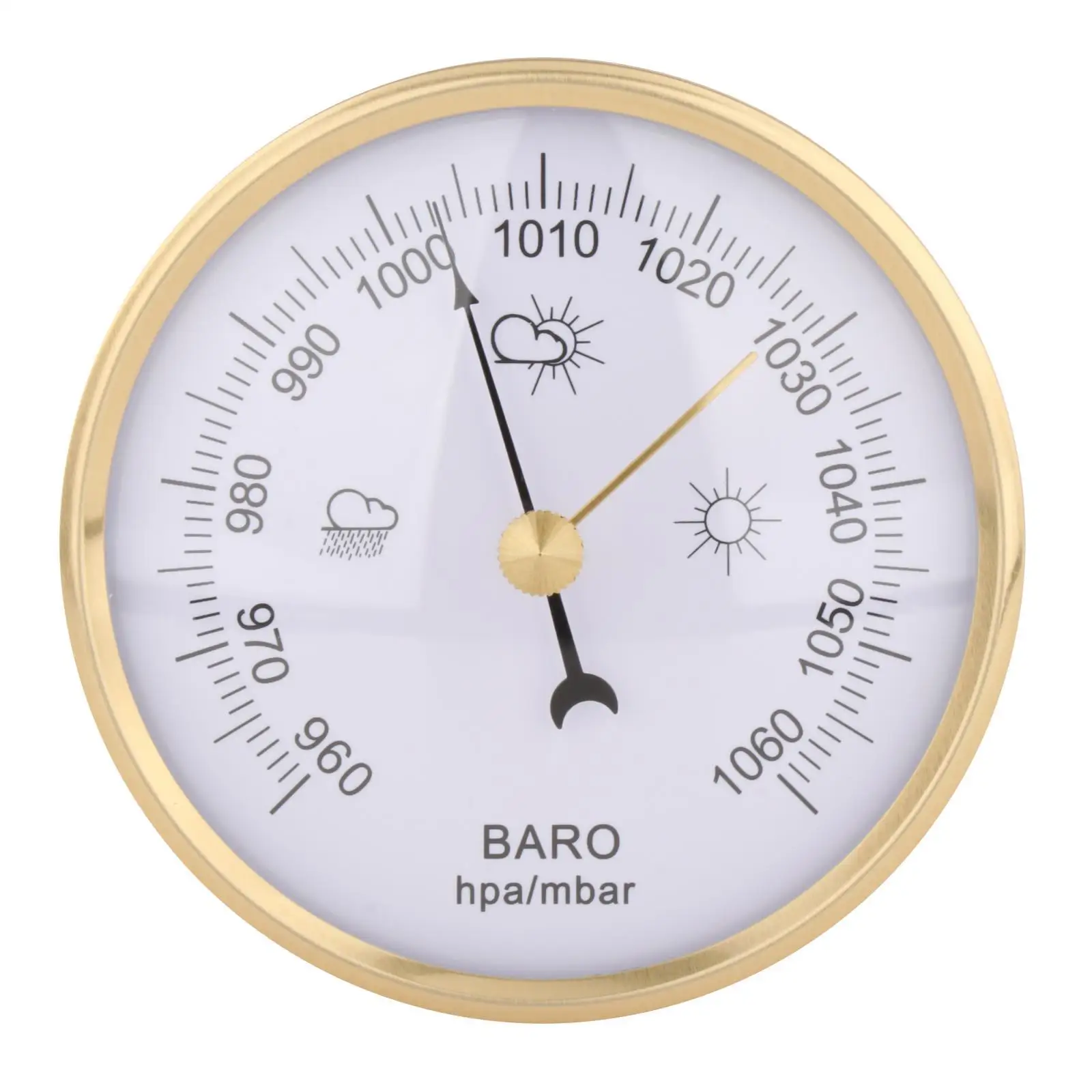 Analog Barometer for Home Weather Station Wall Mounted Pressure Gauge Alloy Housing No Battery Needed