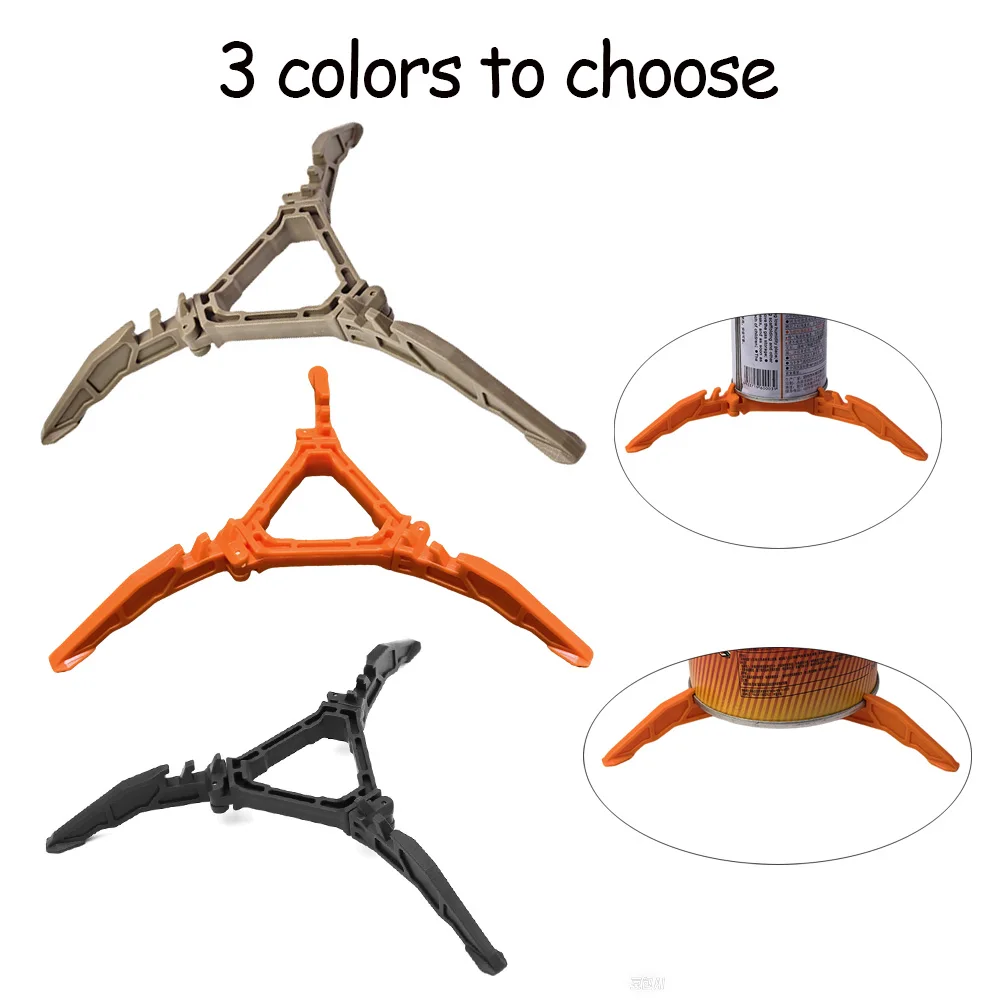 ​​​​​​Portable Gas Canister Stand​​ Universal Tripod Folding Frame Outdoor Camping Gas Tank Stove Base Holder Camping Supplies