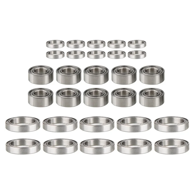 Conjunto de rolamento de esferas de aço B05C-30Piece para ZD Racing DBX-10 10421-S 9102 1/10 RC Car Upgrade Peças de reposição Acessórios