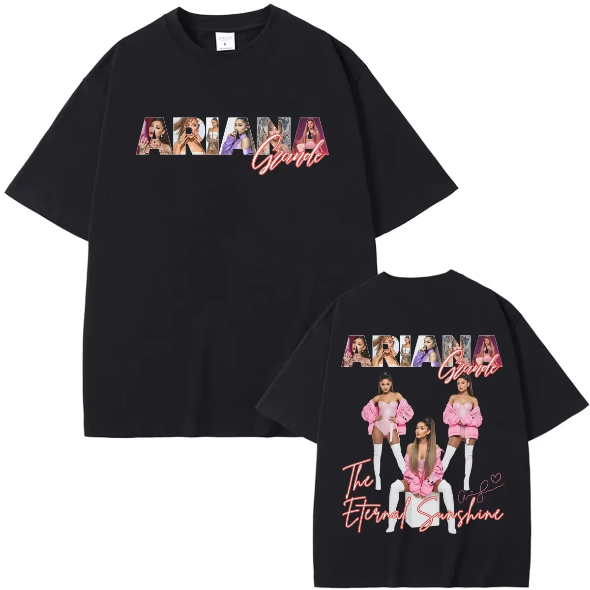 Summer Hot Sale Ariana Grande Tour 2026 Cover T Shirt Men Women Fashion Gothic Round T-shirt Y2K Harajuku Hip Hop Punk T-shirt
