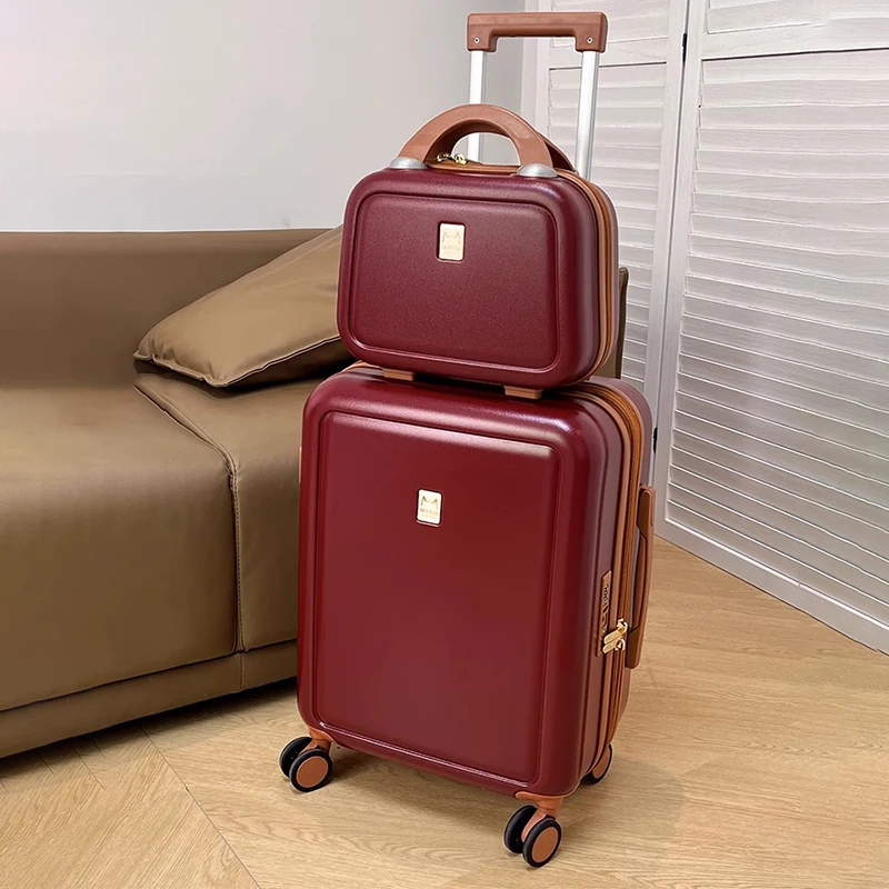 

Travel Suitcase Expandable Password Trolley Case Mute Universal Wheel Large-capacity Luggage with Makeup Suitcase Trip Cabin