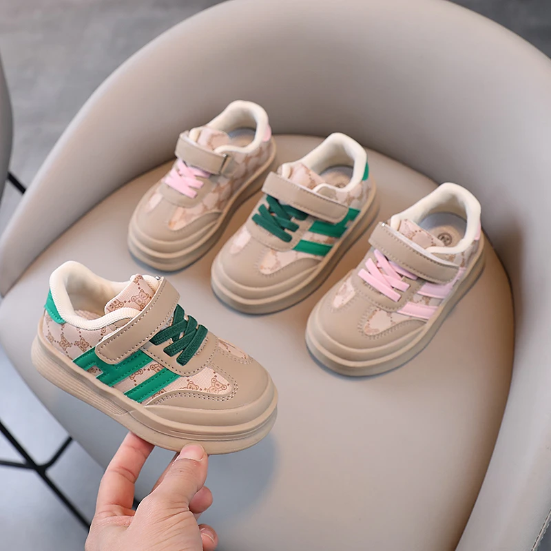 2024 Spring and Autumn New Baby Shoes casual  Aircraft Shoes 1-3 Years Old Boys' board shoes Girl baby prewalker