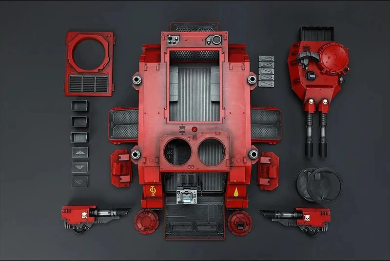 2025 Q4 JOYTOY Warhammer 40K 1/18 Blood Angels Predator Annihilator z Podwójnymi Laskanonami Anime Militarny Model Figurki Akcji Zabawki