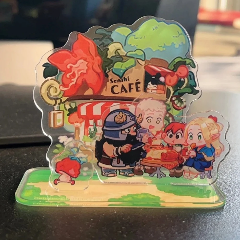 Anime Delicious in Dungeon Laios Touden‌ Marcille Acrylic Stand Anime Peripheral Cute Figure Model Desktop Ornament Collection G image 2