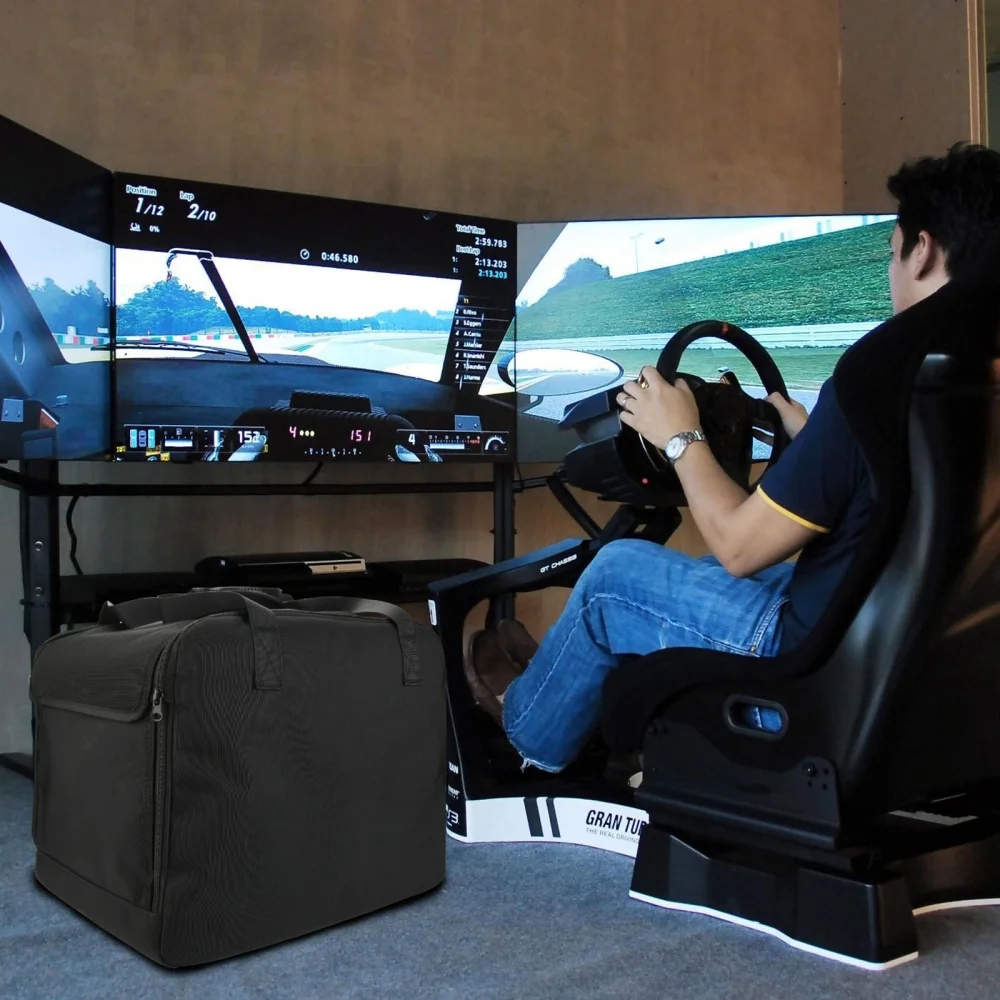 Portable Storage Bag Suitable for Logitech G29 Racing Steering Wheel +Brake Pedal+ Gear Shift Carrying Case Travel Organizer Bag