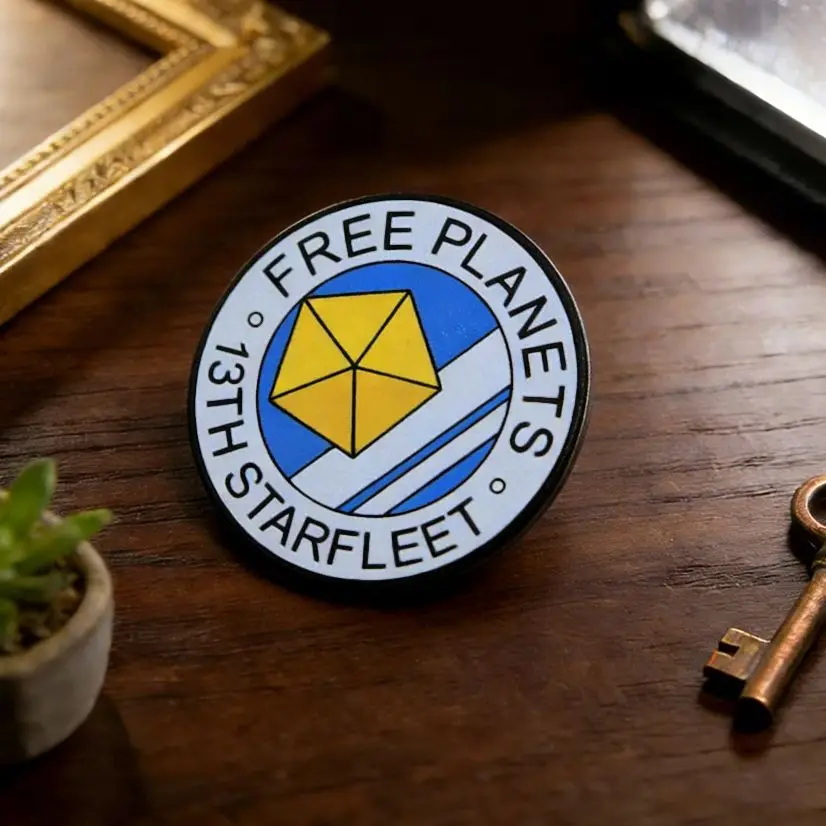 Legend Of The Galactic Heroes Free Planets 13Th Starfleet Enamel Pin Anime Brooch Backpack Badge Fans Collection Gift