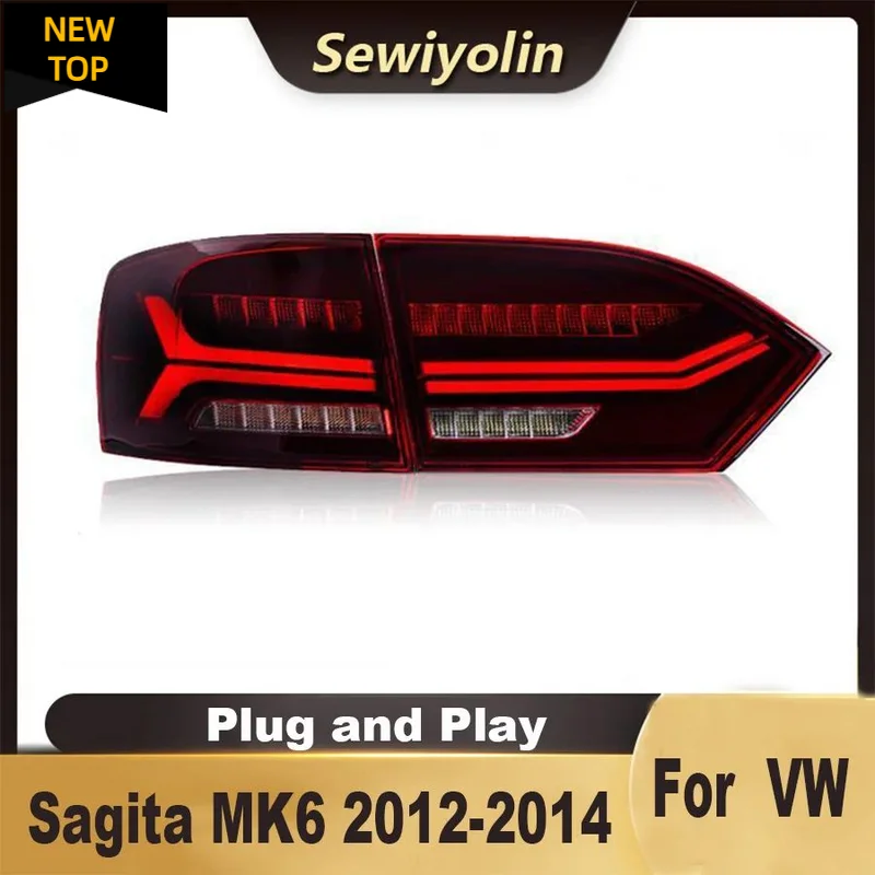 

Car Led Tail Light Assembly For VW SAGITAR 2011-2015 Upgrade the Audi A6L Atlantic Facelift Rear DRL Signal Plug And Play