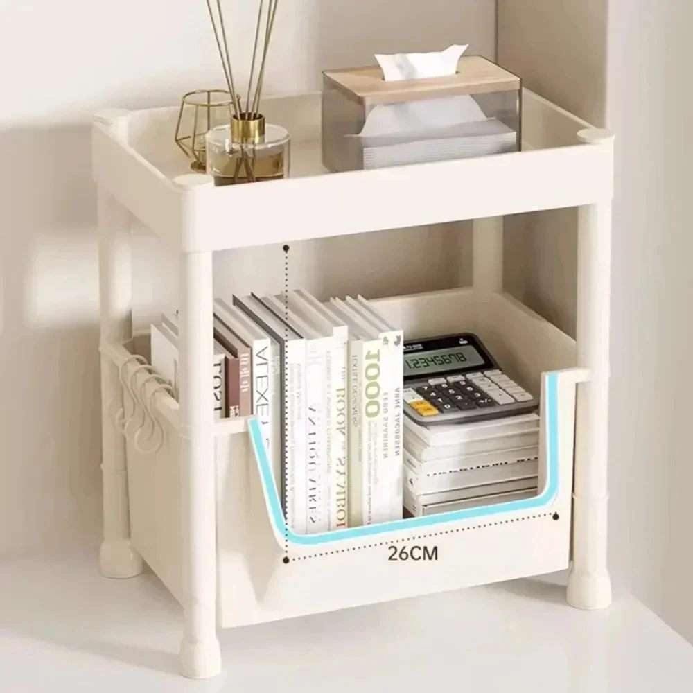 Trolley Bookshelf Movable Bookshelf Mobile Kitchen Storage Rack Multi-Layer Storages Shelve With Wheels Snack Cart Storage Rack image 5