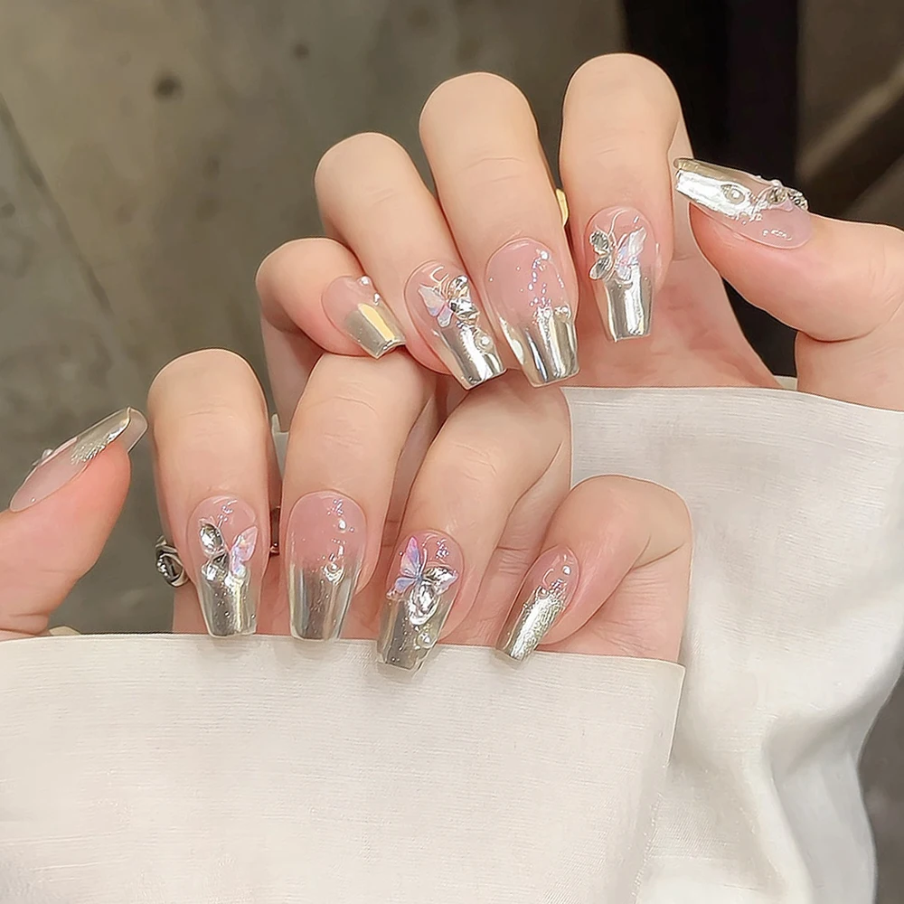 混合卸売手作りマニキュア偽爪バルク 100 個