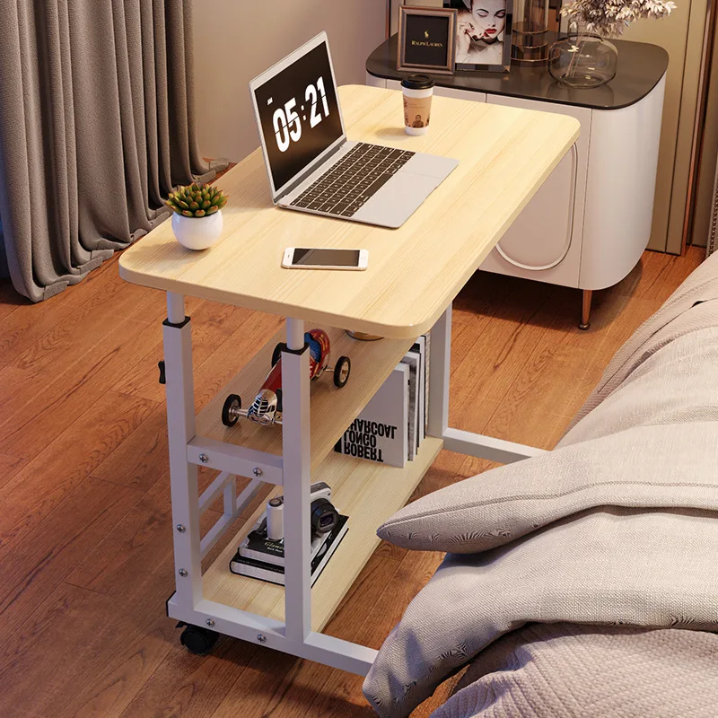 Bedside desk, movable and adjustable, computer desk, simple student desk, bedroom, dormitory, home, study, simple small table