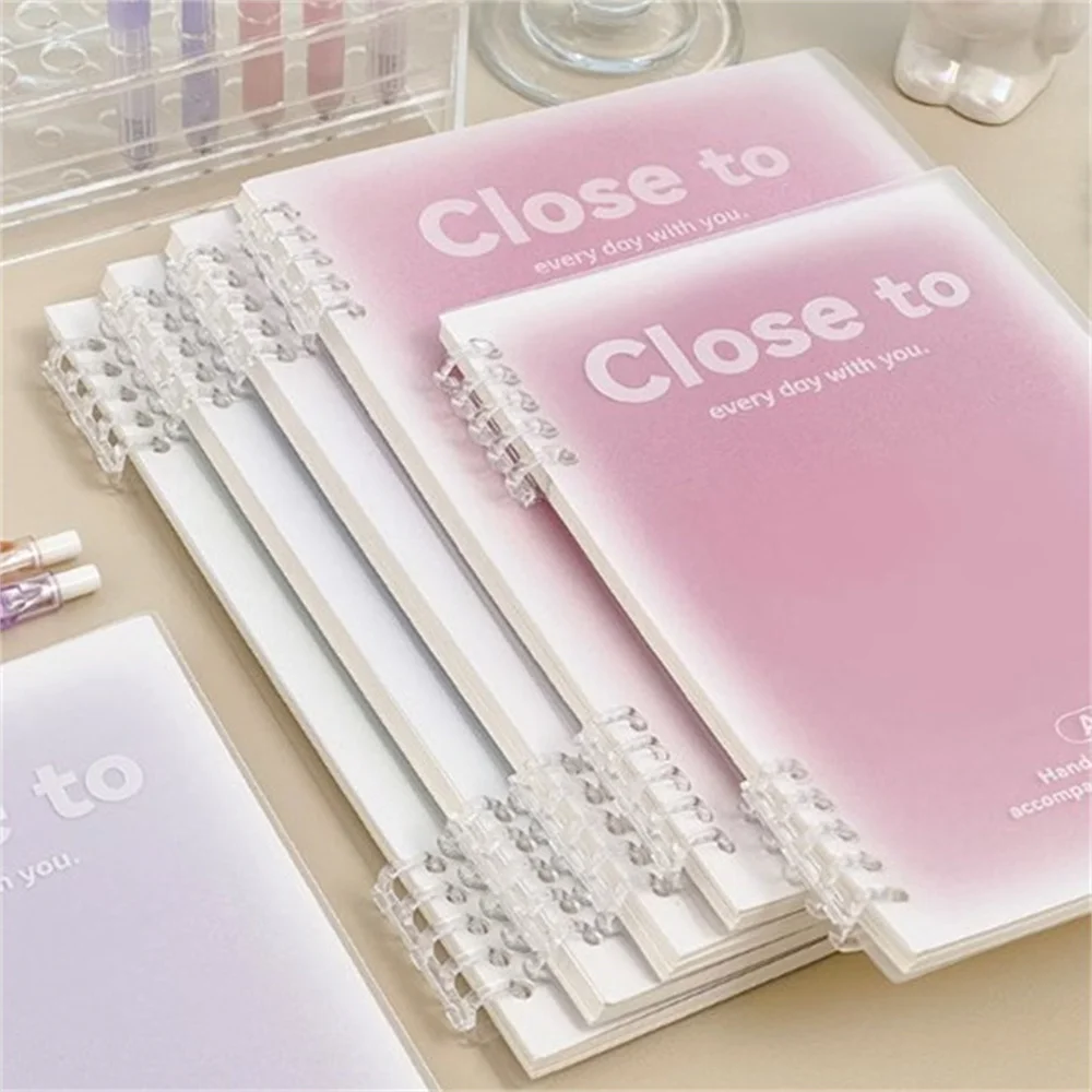 B5/A5 Loose-Leaf Notebook 60 Sheets Binder Lined Book Kawaii Note Set Korean Stationery School Office Supplies Students Writing