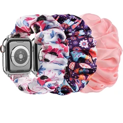 Elastic Scrunchie Strap For Apple Watch Ultra 49mm 7 8 41mm 45mm Band Loop Bracelet For iWatch 6 5 4 3 2 38mm 42mm 40mm 44mm