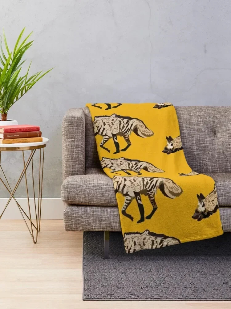 S is for Striped Hyena Throw Blanket Extra Large Throw Cute Blankets