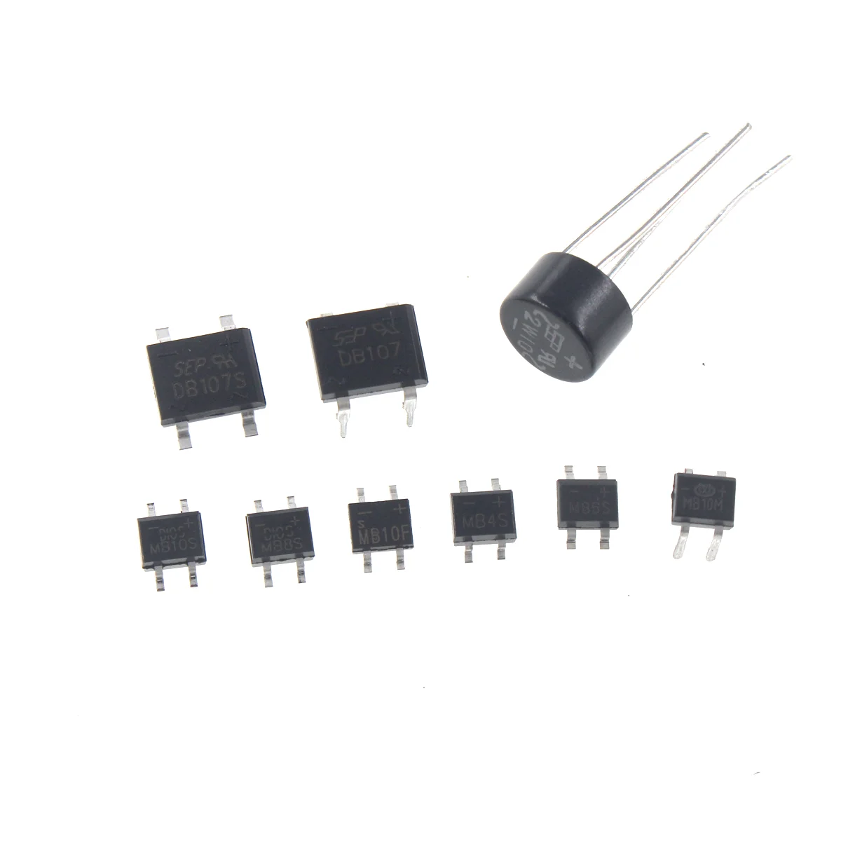 10PCS Rectifier bridge DB107S/DB207S/MB6S/MB10S/MB10F/MB10M single-phase bridge rectifier bridge stack