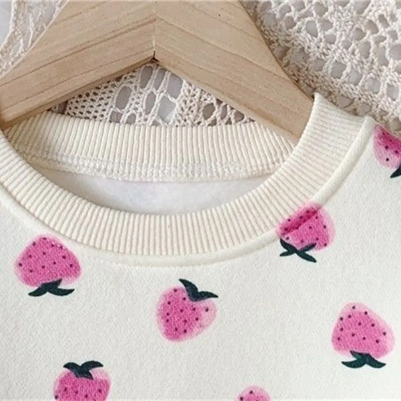 Girls' Cotton Plush Sweatshirt Dress Baby Autumn Winter Clothes Long Sleeve Casual Fashion Bud Dress 1-12T image 6
