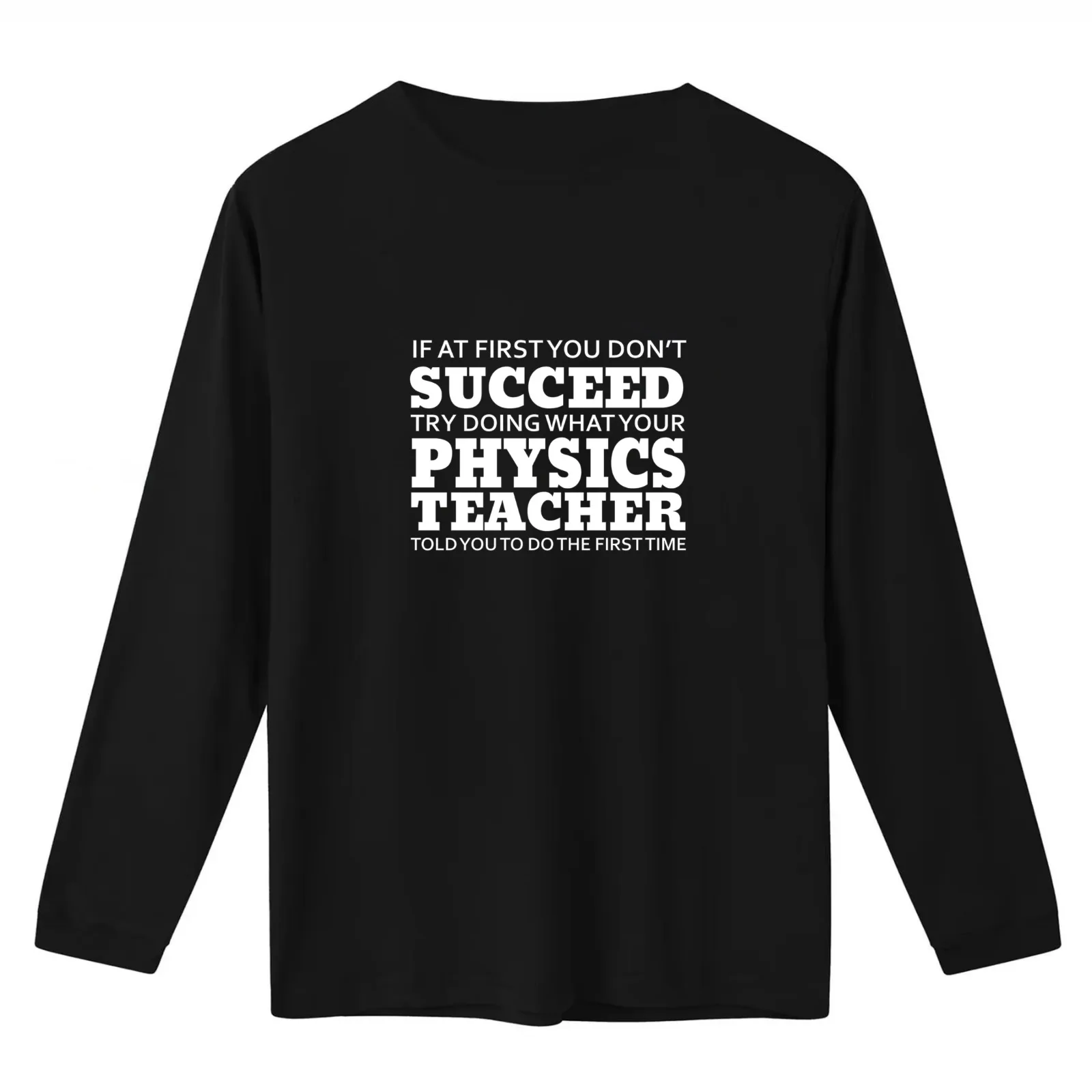 Listen to your Physics Teacher Success Gift T-Shirt Summer Casual Cotton Tee Oversized Streetwear Tops Vintage Graphic Print