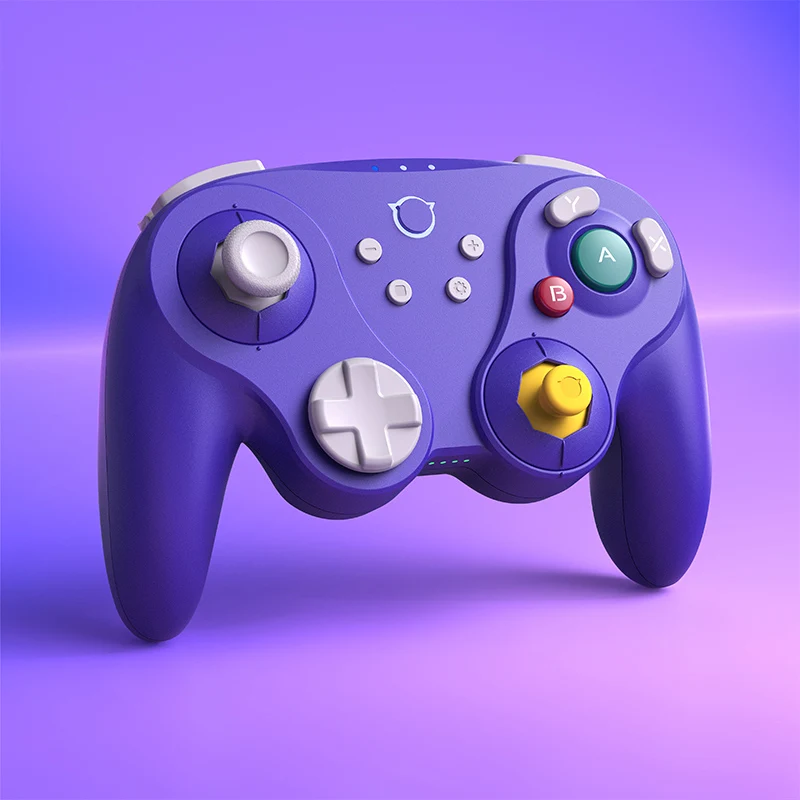 Controlador de juego Bluetooth NYXI Warrior Lite, mando inalámbrico morado para Nintendo Switch2/Switch OLED/Switch Lite/PC