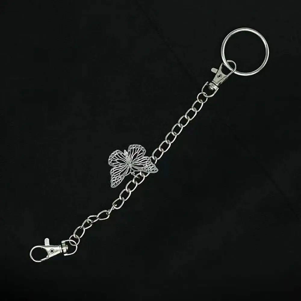 

Готический панк-стрит, ремень из металлического сплава, многослойные многослойные брюки, брелок в стиле панк, детали, вязаные крючком брюки в стиле хип-хоп, идея подарка