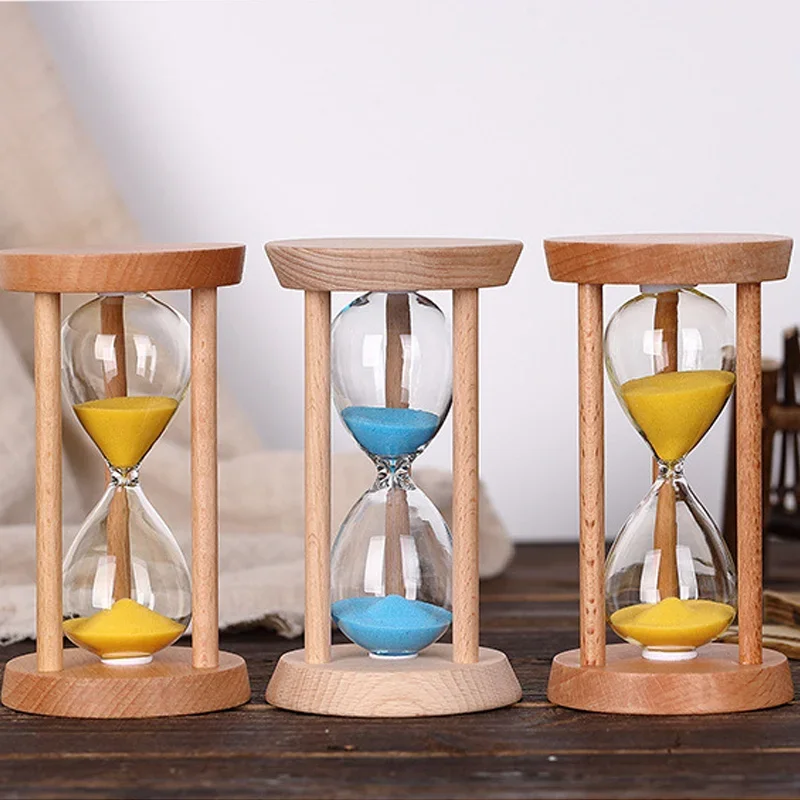 

10/15/20/30 Minutes New Large Wooden Hourglass Home Desktop Decoration Gifts Creative Sand Clock Children's Brushing Teeth Timer