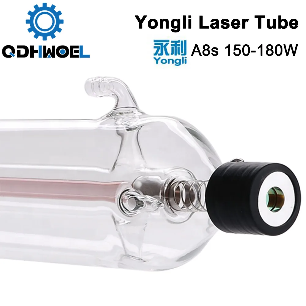 Yongli A8s 150W - 180W CO2 Laser Tube Wooden Case Box Packing Length 1850 Dia. 80mm for CO2 Laser Engraving Cutting Machine