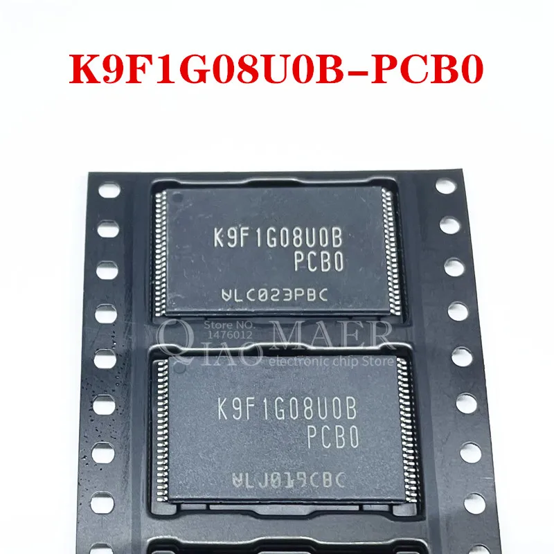 5PCS ใหม่ K9F1G08U0B-PCB0 K9F1G08U0B K9F1G08 TSOP-48 K9F1G08U0B-PIB0 K9F1G08UOB-PCBO