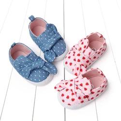 Baby Shoes Soft Cotton Sole for Baby Girls Prewalking Shoes Baby Spring and Summer Shoes Slip- on