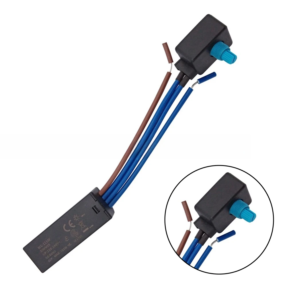 Rotary Dimmer Switch for LED Strips 220V AC Input Voltage Compatible with 220-240V 50/60Hz Dimming Range 25W-150W