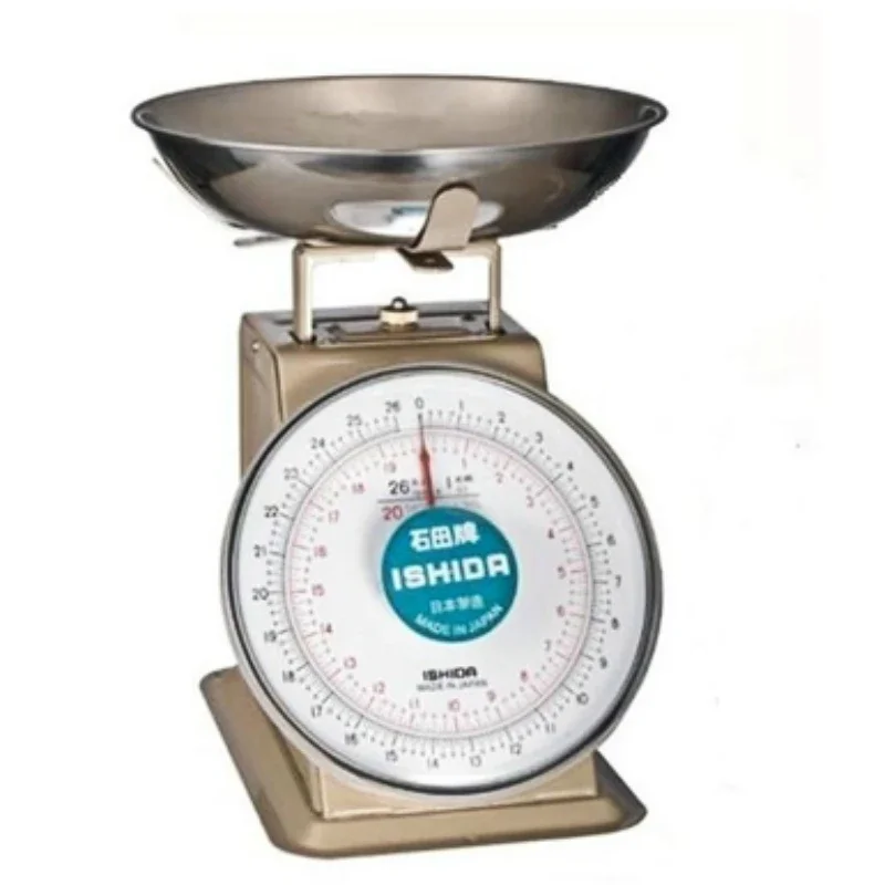 

Hong Kong Kitchen Scale Ishida Brand Mechanical Weighing 16 Taels HK Kilograms Spring Weighing Plate Accurate Measurement Tool