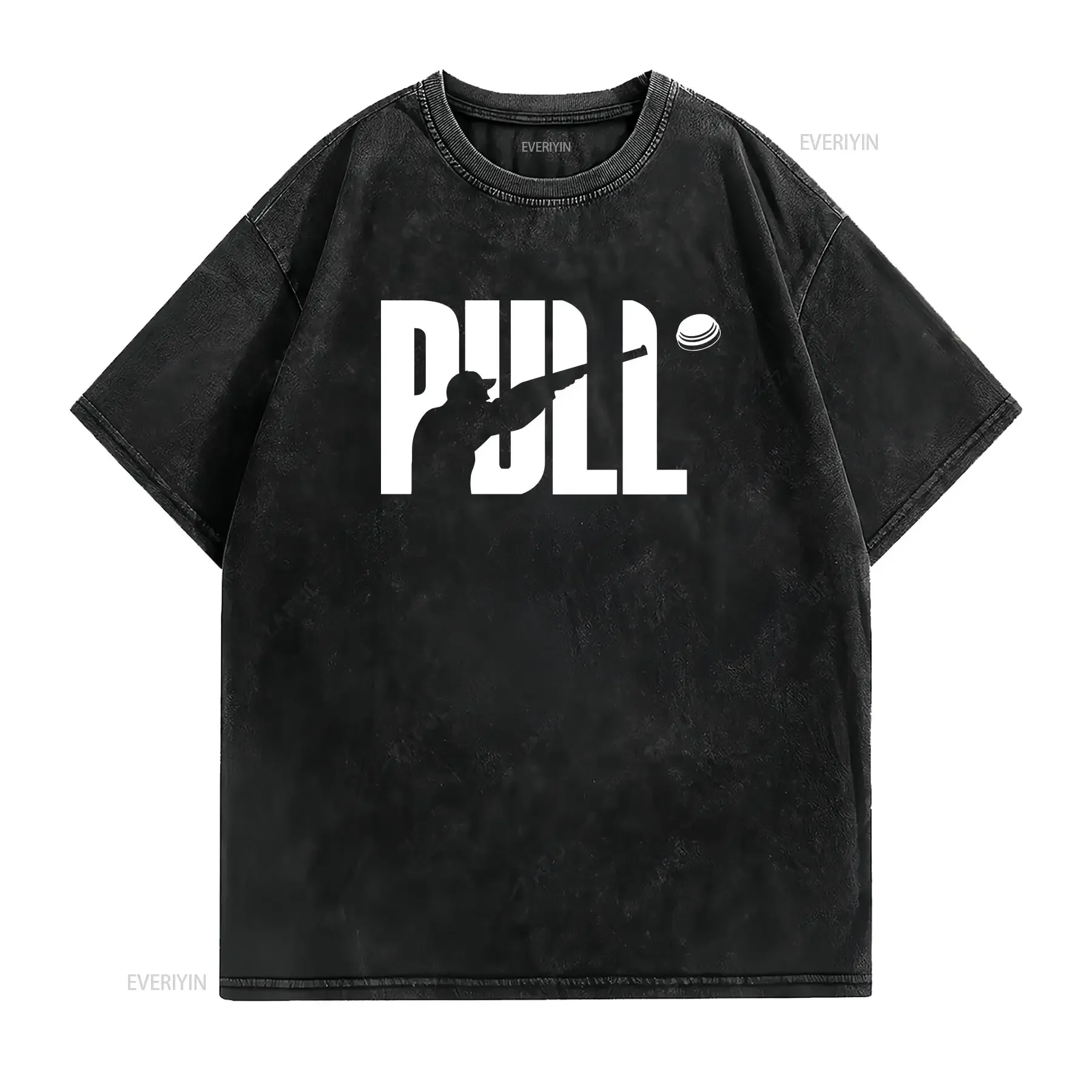 Clay Shooting T Shirt Sporting Clays Yell Pull Pigeon Trap Targets XS 4XL vintage Washed designer clothes graphic streetwear