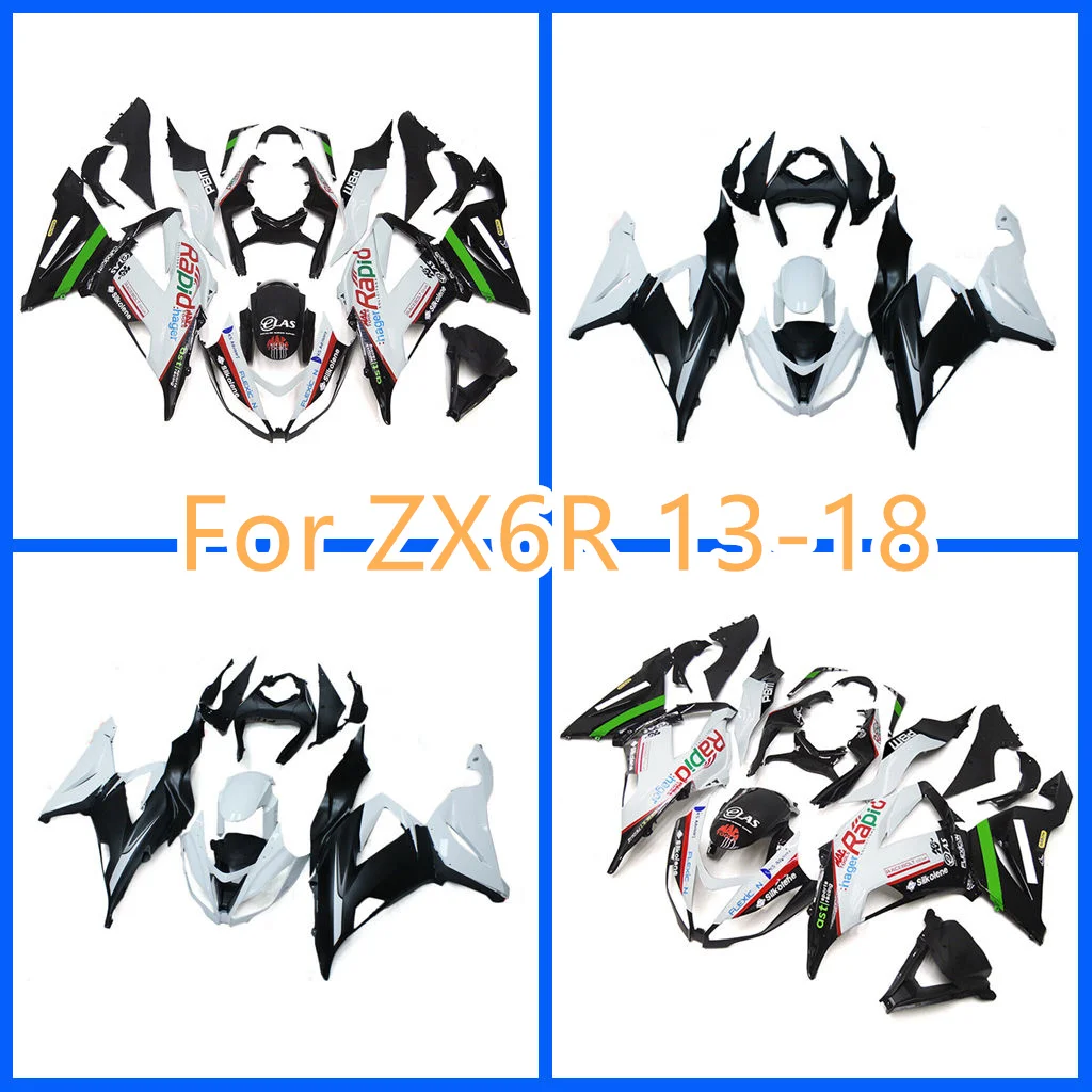 

Fit for Kawasaki Ninja ZX 6R 636 13- 18 ZX6R 2013-2018 ZX-6R ABS Plastic Fairing Kit Street Sport Bodywork Repair Parts