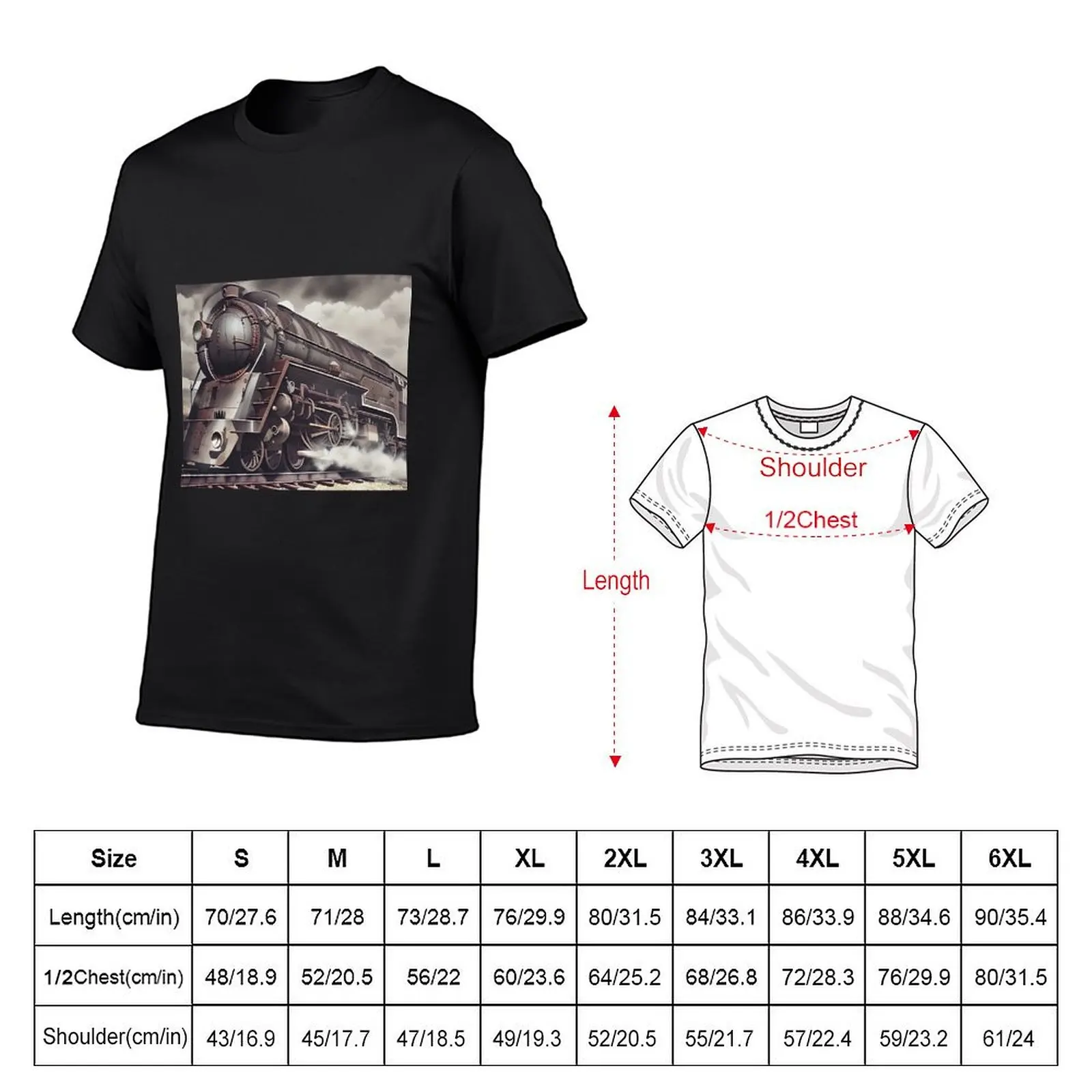 Dreyfuss Hudson - Classic train T-Shirt hippie clothes vintage graphic tee vintage anime shirt mens clothing