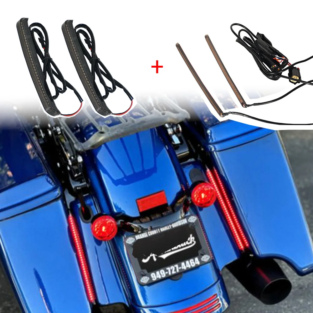 

Motorcycle LED Saddlebag Tail Light Brake Turn Signal&Saddlebag Filler Light for Harley Touring SG RG FLHXSE FLTRXSE 2014-2023