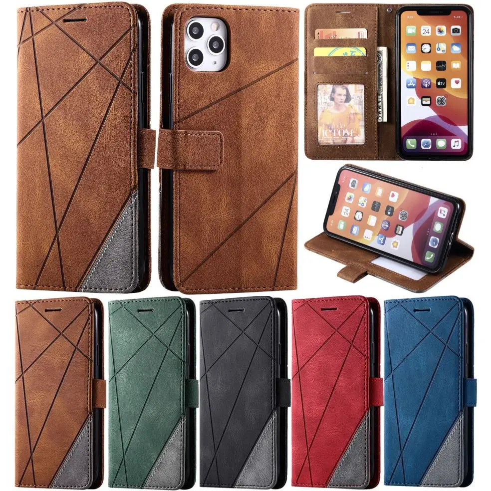 

Hit Color Wallet Cover Etui For Case Huawei Honor 10 9 Lite 9A 9C 9S P40 Lite E P30 Pro P20 Lite Enjoy 7S Card Slot Coque D21G