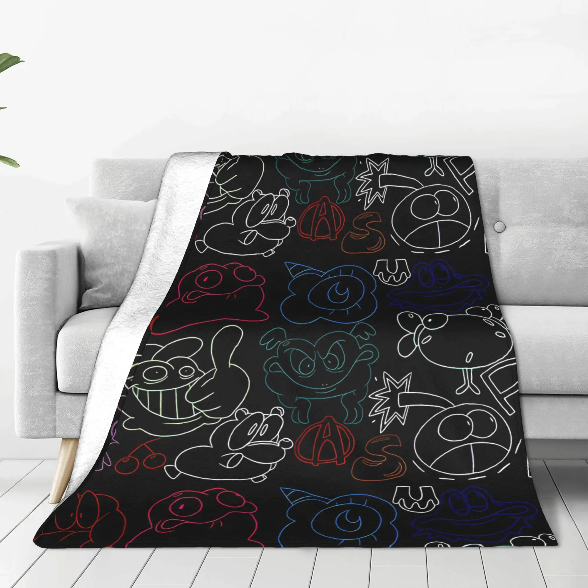 1PC Home Cutecore Sugar Spire Pizza Tower Blanket Super Cosy Plush Home Living Room Sofa Halloween