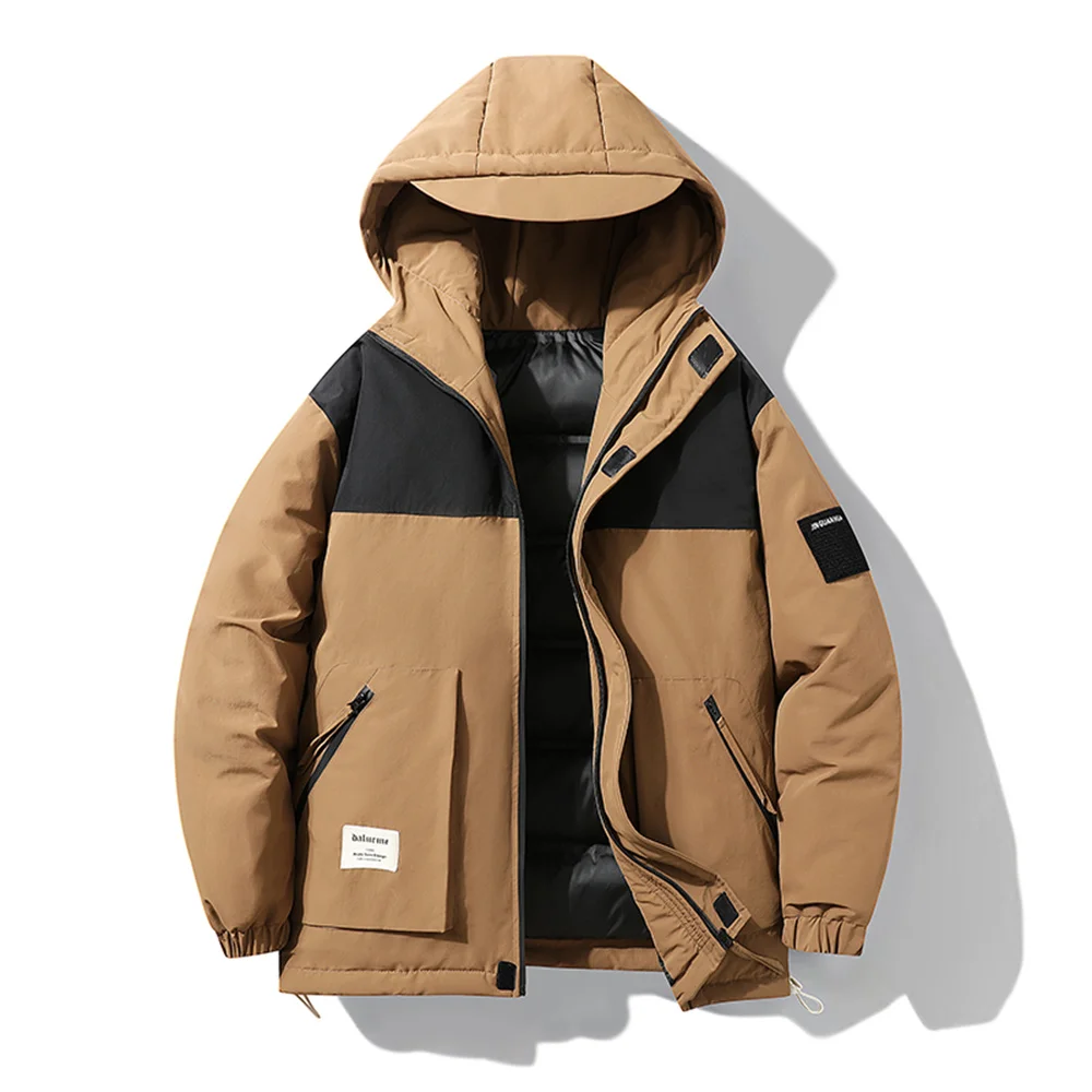 M-8XL Winter Windproof Parkas Jacket Male Keep Warm Parka Coat Men Hooded Thicken Patchwork Down Padded Coat High Quality Coats
