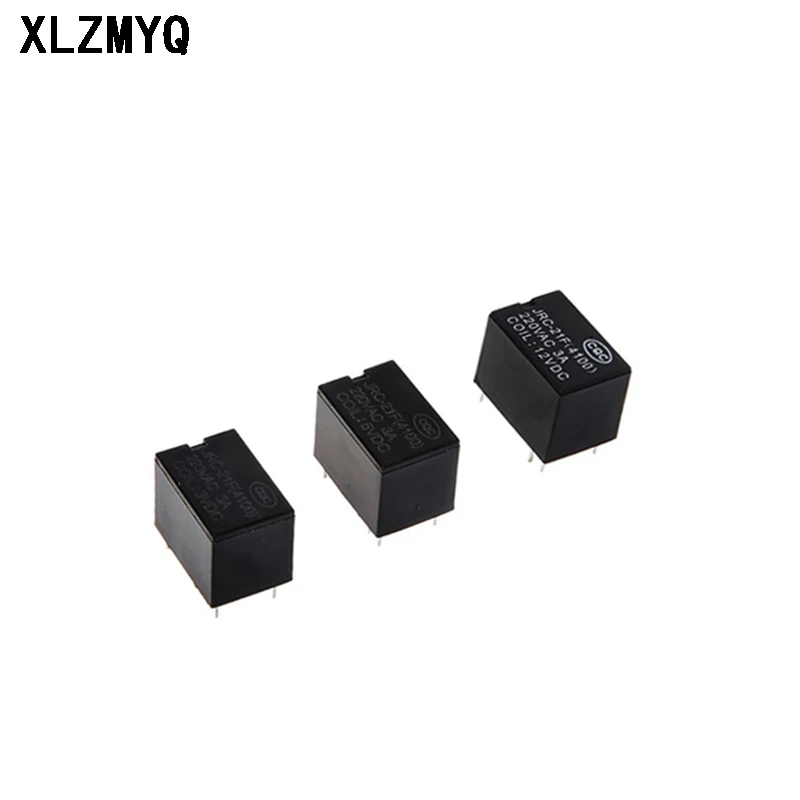 10pcs JRC-21F Miniature PCB Relay 4100 DC 3V 5V 12V Mini Power Relay 6Pin PCB Mount Circuit Board Relays 3VDC 5VDC 12VDC