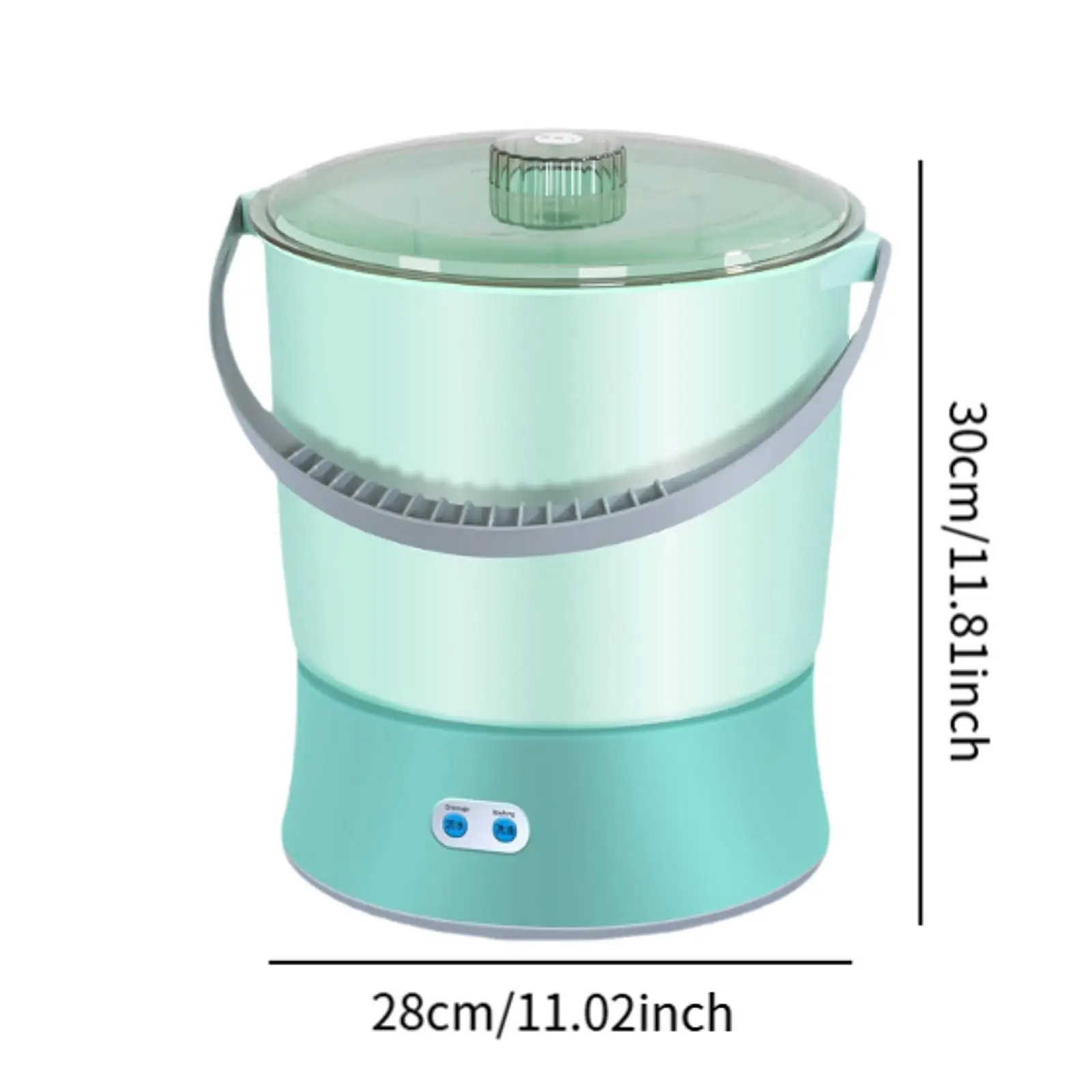 غسالة غسيل صغيرة 8 لتر، دلو غسيل صغير عملي وخفيف الوزن، غسالة صغيرة مدمجة لجوارب السفر