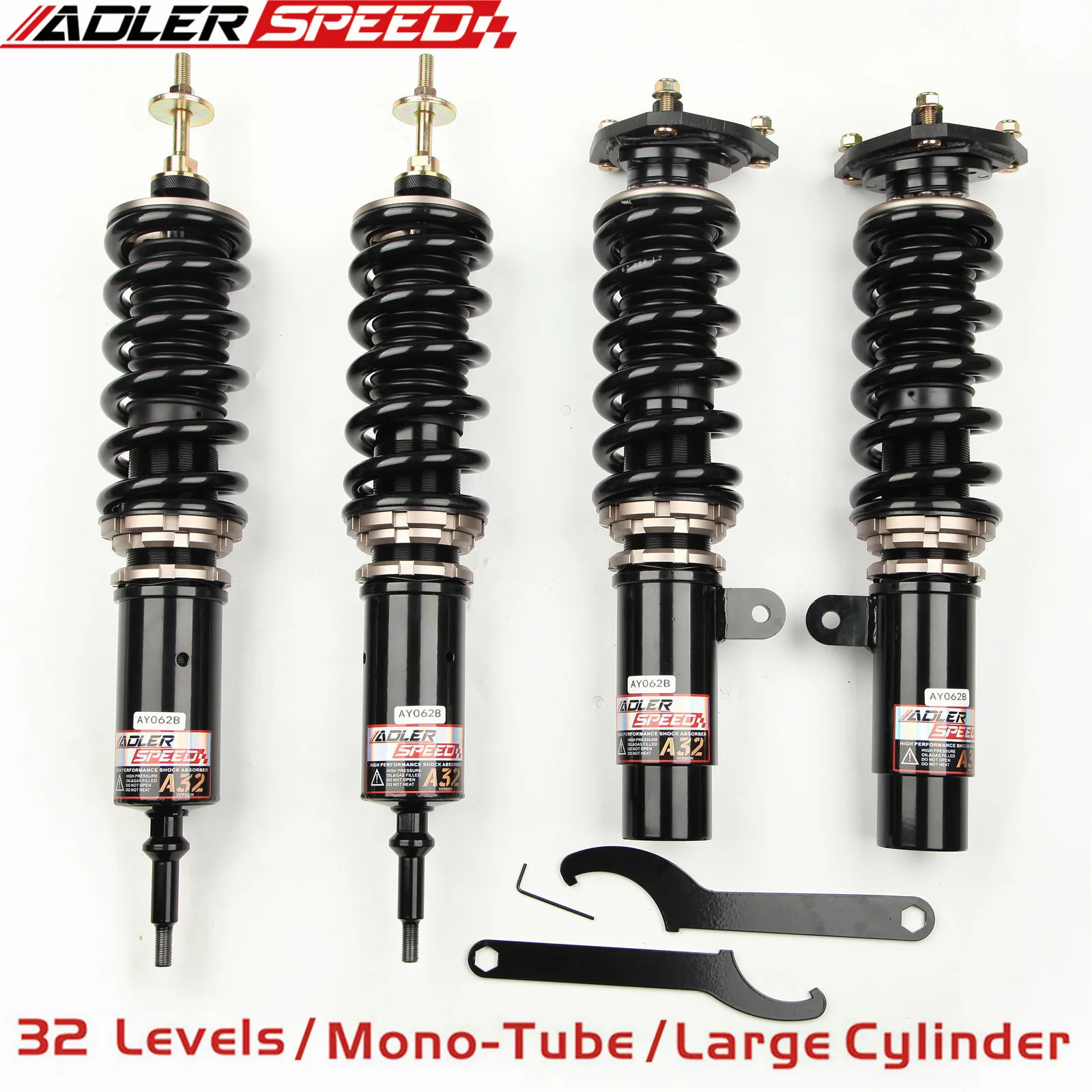 

ADLERSPEED Coilovers 32-Way Kit for 06-13 BMW 3 Series 325i 328i 335i E90 E92 True Coilover Setup