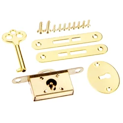 5pcs/1set Gold Classical Lock Zinc Alloy divided Key switch Drawer Wardrobe Cupboard Cabinet Antique Vintage Furniture Hardware