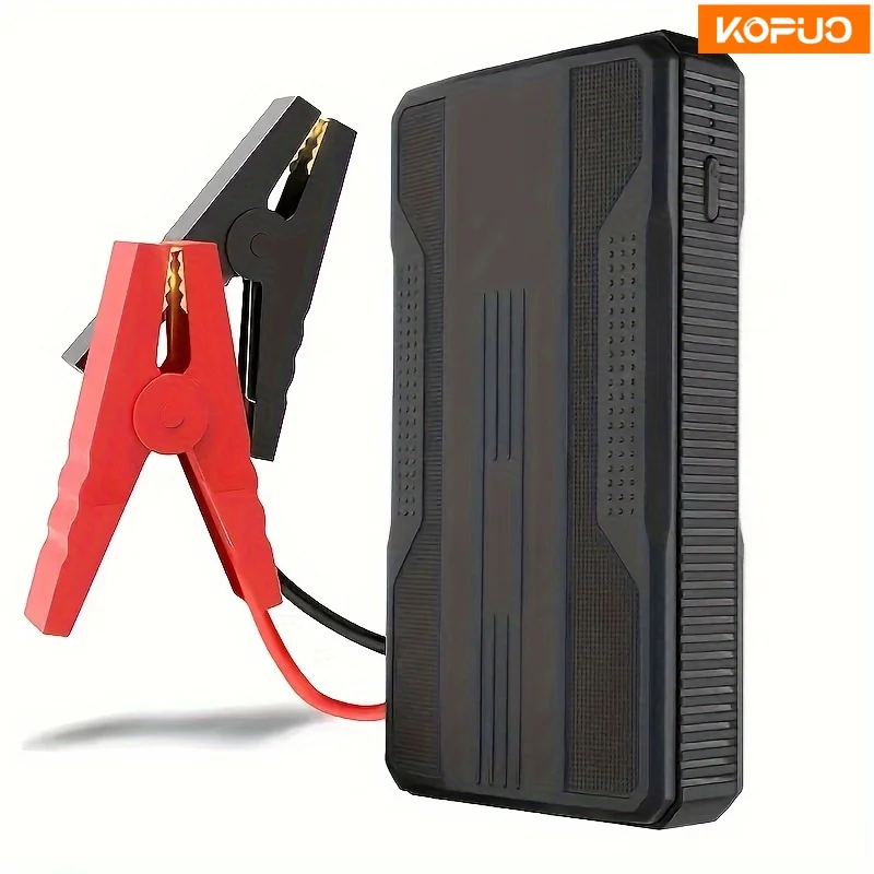 

3000A Peak Car Jump Starter for 12V Battery, 6.0L Gas/5.0L Diesel Engine Booster with Power Bank, LED Light, SOS, Safe Clamps