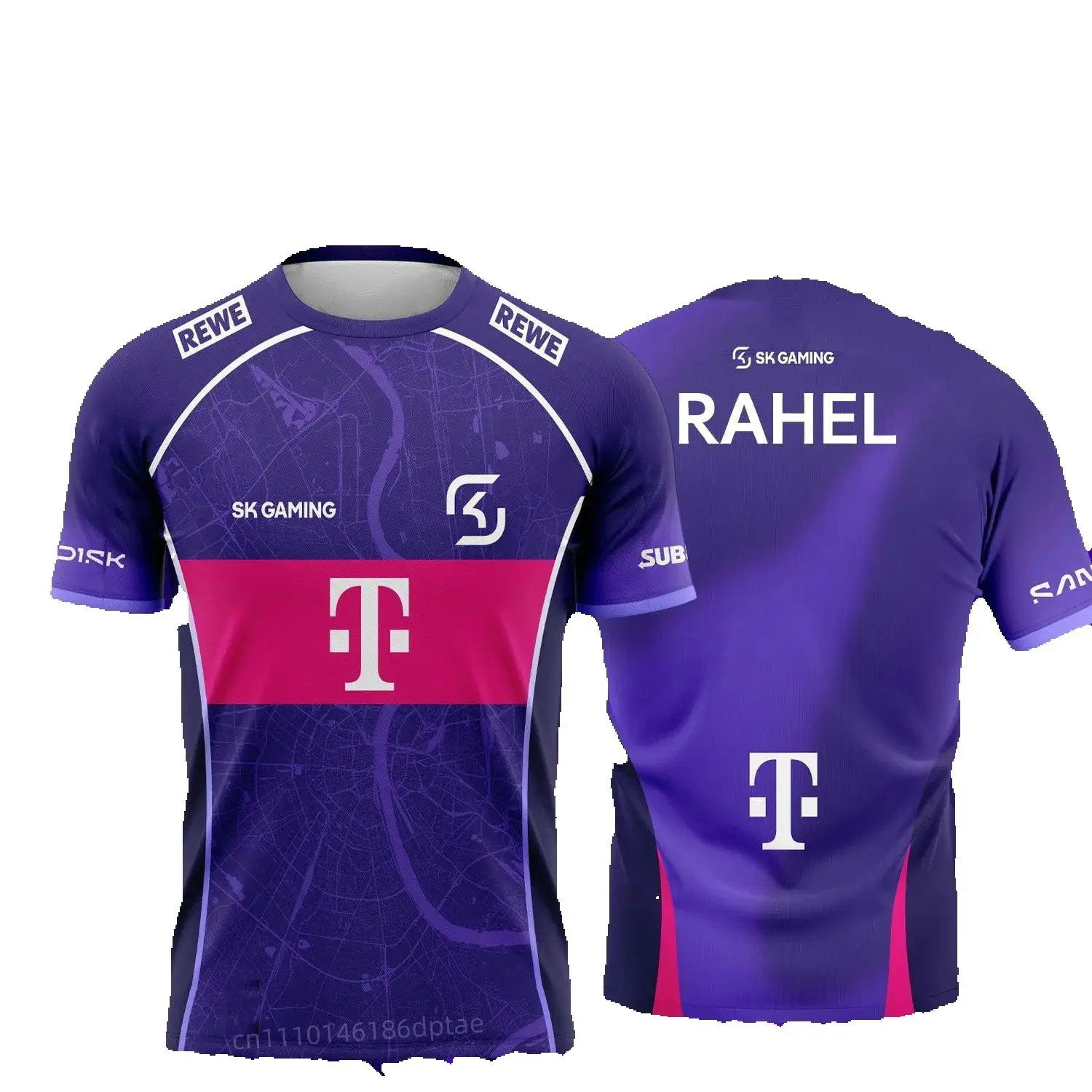 2026 SK Gaming Esports Team Trikot T-Shirt für Männer und Frauen Gaming-Enthusiasten Atmungsaktive Sportbekleidung Jugend-Trainingsuniform