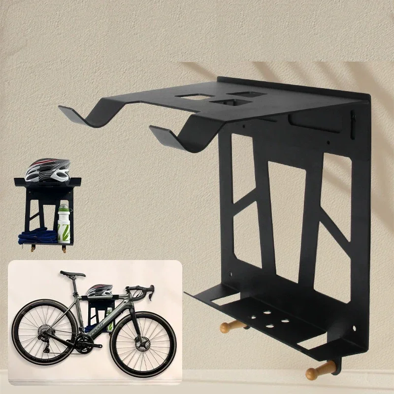 Bicycle Wall Mount Rack, Carbon Steel Bike Wall Hanger Holder, 20KG Load Capacity Storage Bracket for Indoor Cycling Storage