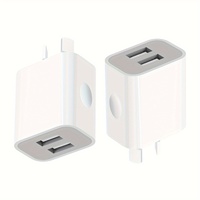 2pcs Dual USB Wall Charger USB Power Adapter Plug Double USB Wall Plug Adapter 2-Port USB AU Plug 5V/2.1A Charger Certified