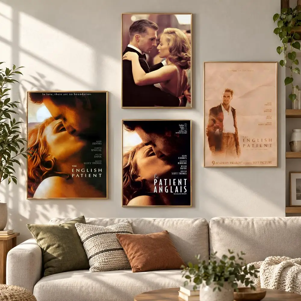 The English Patient Classic Movie TV Series 80s 90s Poster Contemporary Wall Art Print for Bedroom & Living Room, Unframed