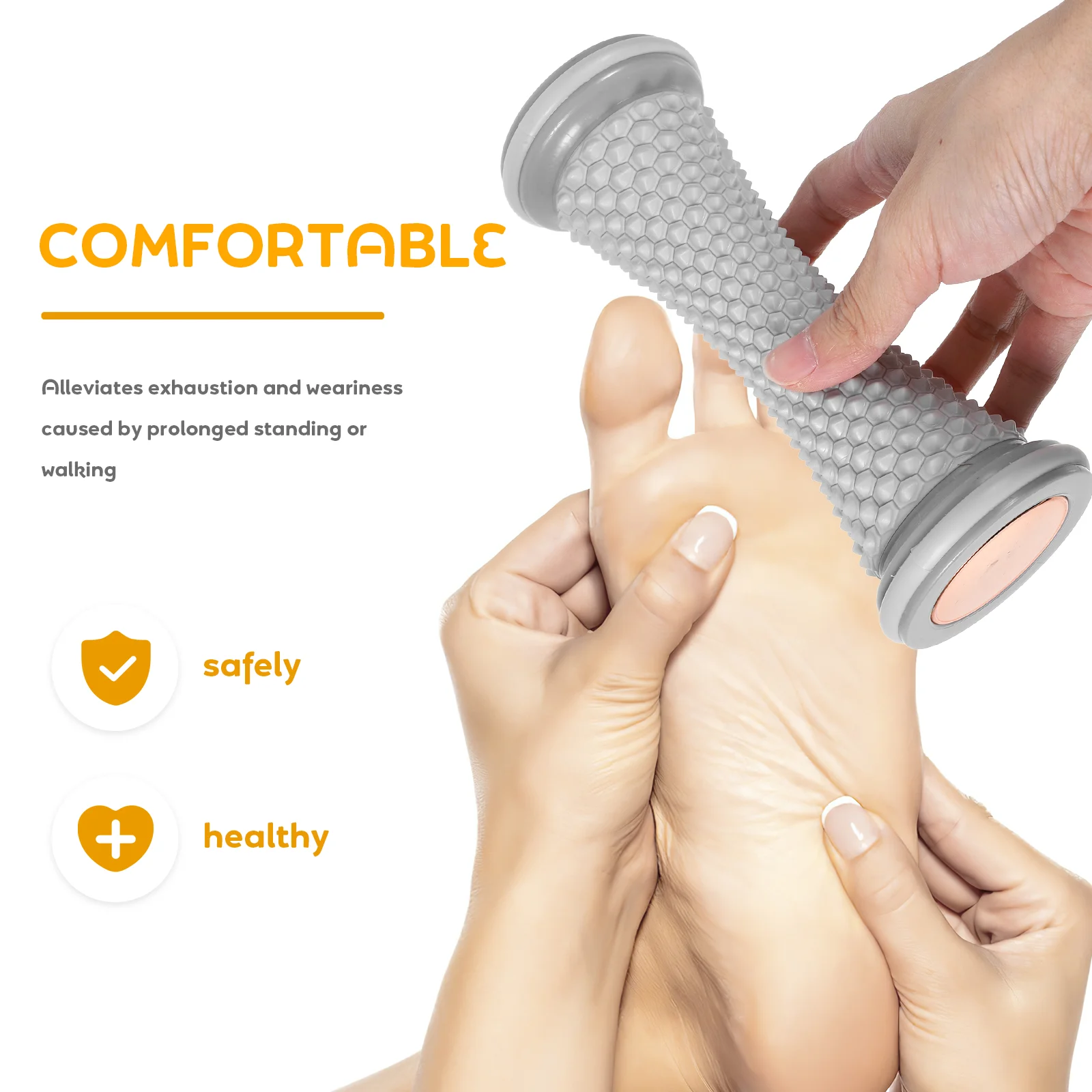 ﻿  Plastic Manual Foot Massager Roller Massage For Relief Plantar Fasciitis And Heel Foot Arch Pain Reflexology Massager