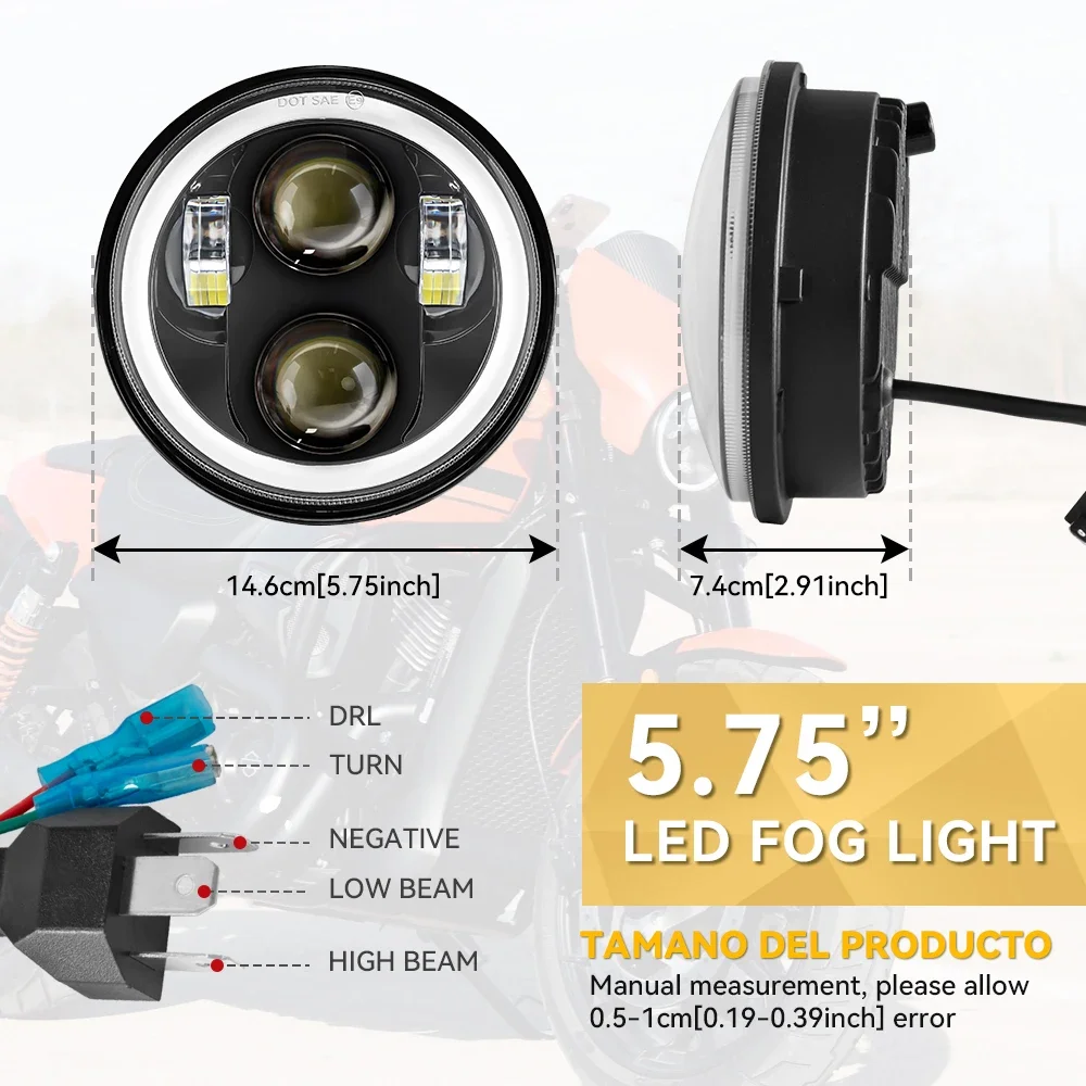 5.75 Inch LED Headlight 5 3/4