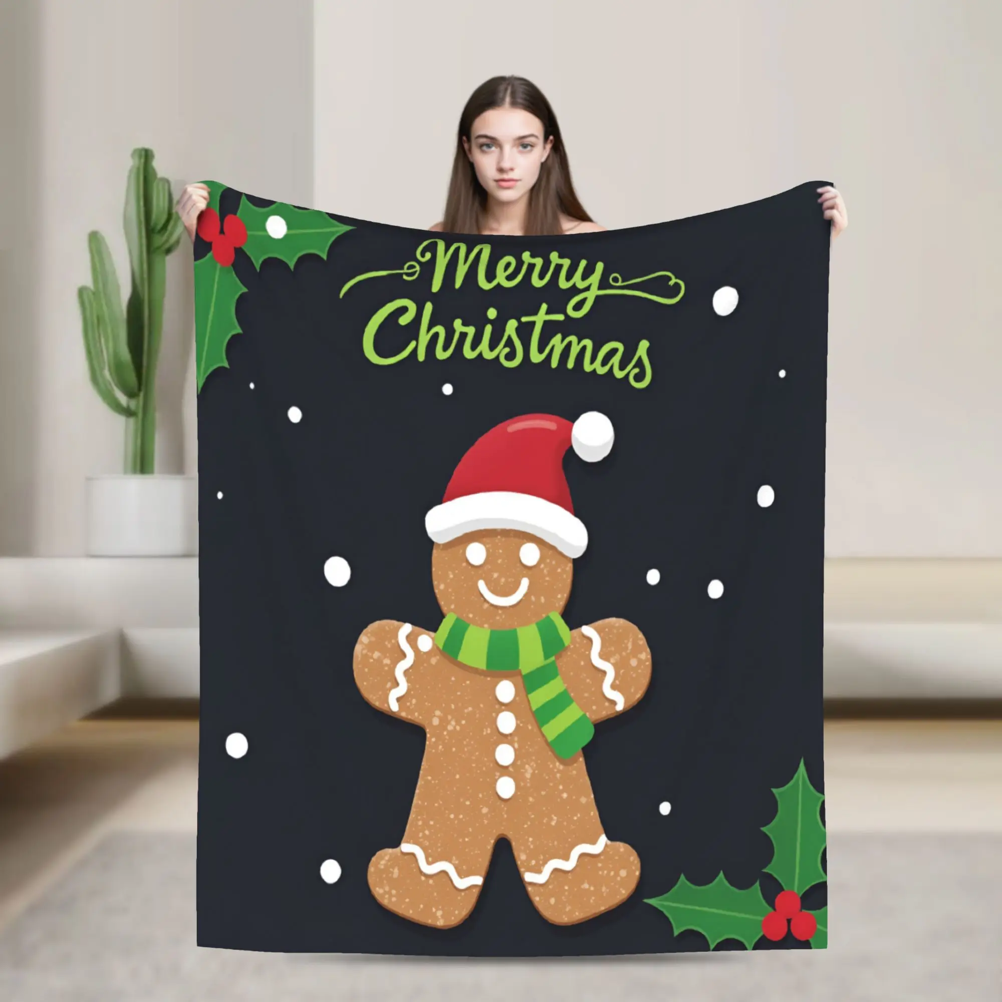 Christmas xmas Santa Claus Blankets Coral Fleece Plush  Comfortable Ultra-Soft Throw Blankets for Bedding Bedspread