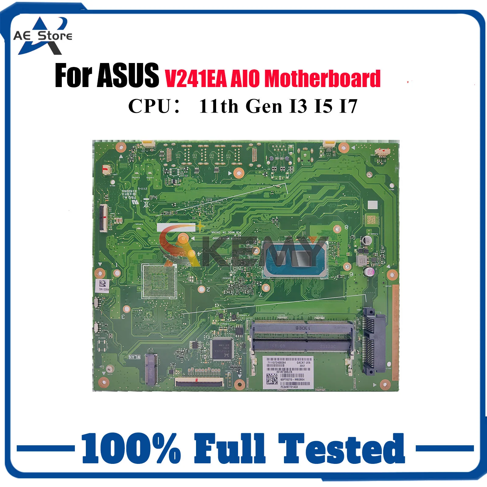 

Материнская плата V241EA для ASUS Vivo AiO V241EA V241E V241EP, материнская плата с процессором I3 I5 I7, 100% тестирование, ОК, быстрая доставка, высокое качество
